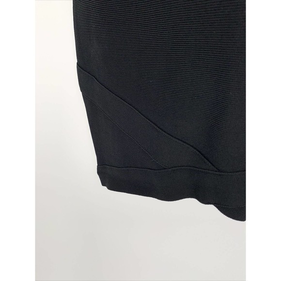 Bebe Strapless Lace Bandage‎ Dress Sz M Rocker Goth Mini MIDI Formal Cocktail - Picture 3 of 9